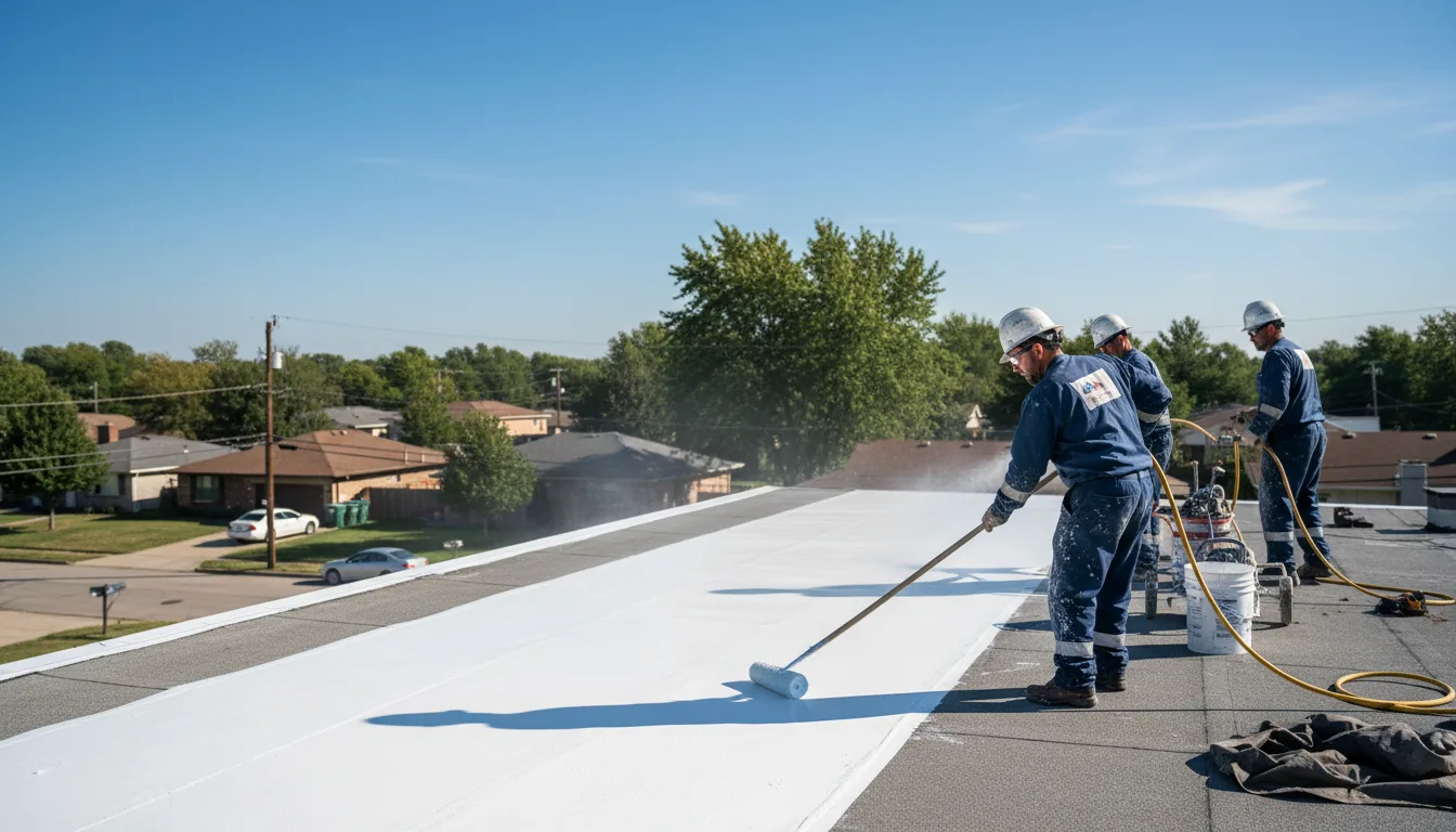 Commercial roof coating in Thousand Palms, CA near me